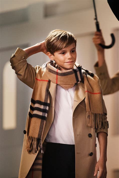 romeo james beckham burberry|Romeo Beckham makes his modeling debut for Burberry .